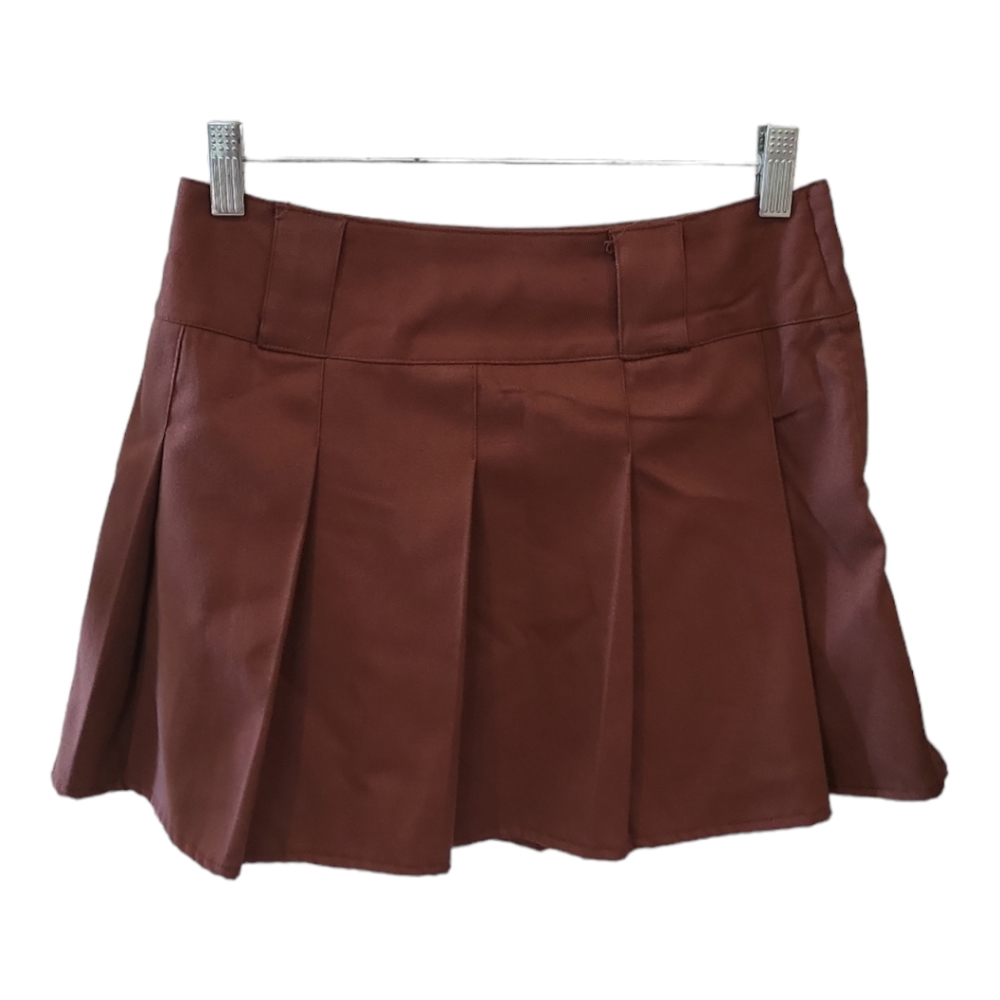 Wild Fable midi skirt vintage boho maroon pleated
